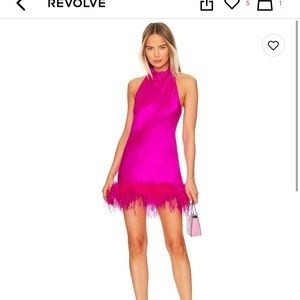 Amanda upRichard feather backless dress